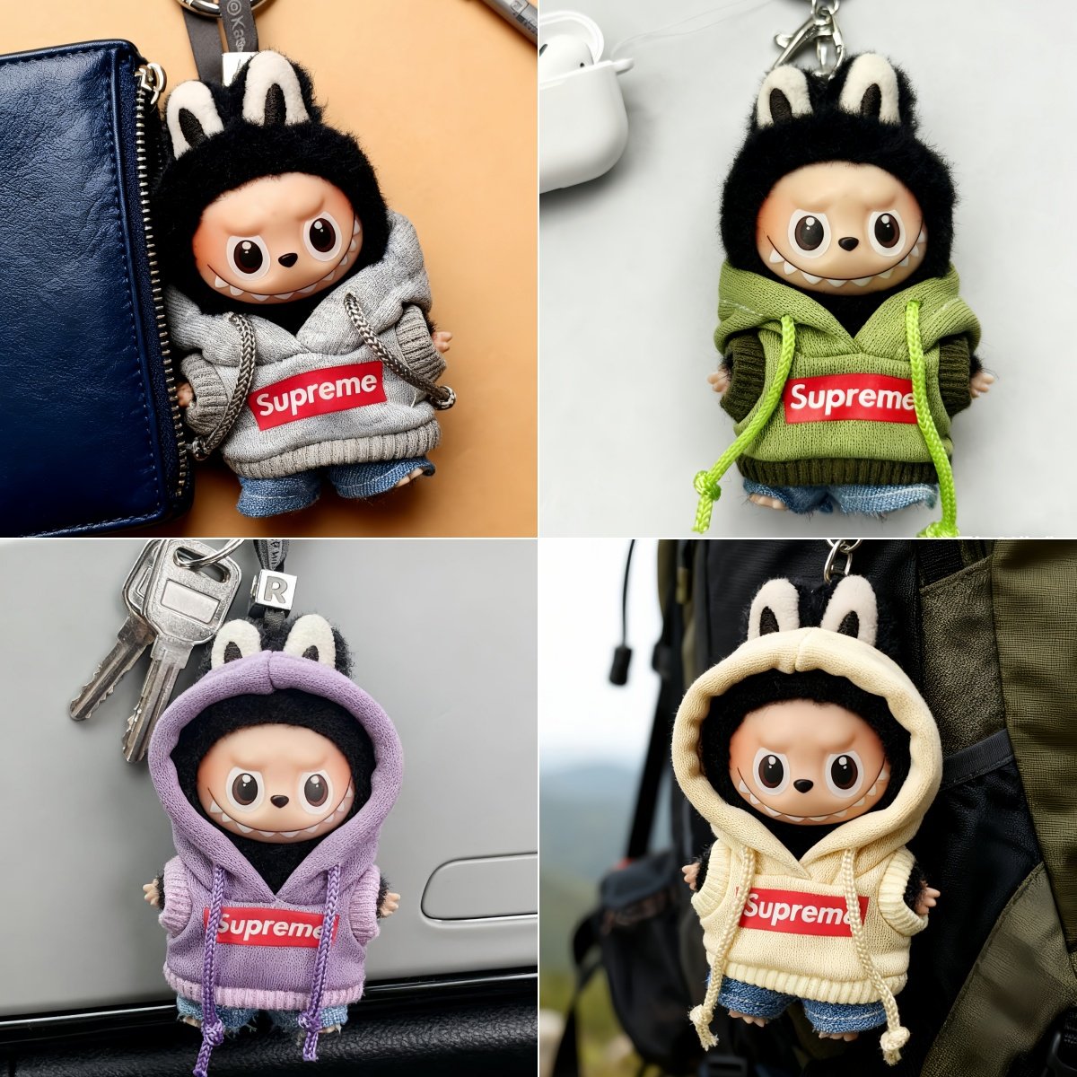 4.0拉布布labubu心底密码盲盒挂件公仔连帽卫衣牛仔裤换装衣服,模玩/动漫/周边/娃圈三坑/桌游,棉花娃娃/毛绒玩具娃衣,淘宝优惠券,粉丝福利购,淘宝优惠卷