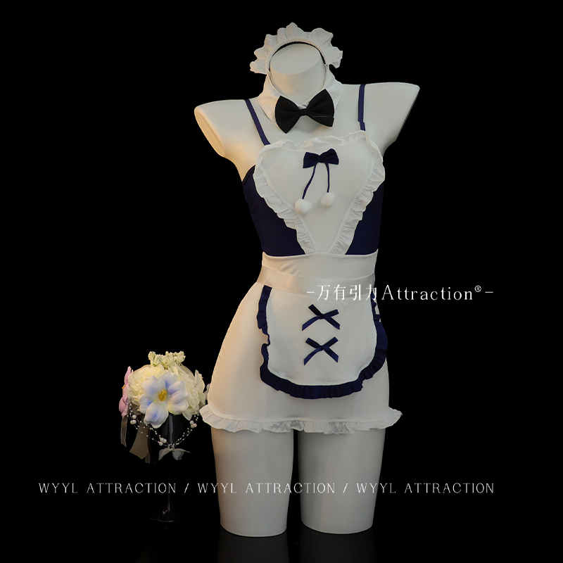 万有引力「甜蜜邀约」女仆cos服装女佣情趣制服小胸战袍qqny内衣