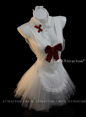 吸引力「甜心糖果」女仆cos装小胸新年战袍情趣衣制服qqny内衣