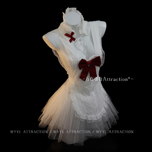 吸引力「甜心糖果」女仆cos装小胸新年战袍情趣衣制服qqny内衣