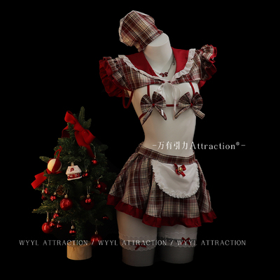 吸引力新年战袍女仆cos装qqny