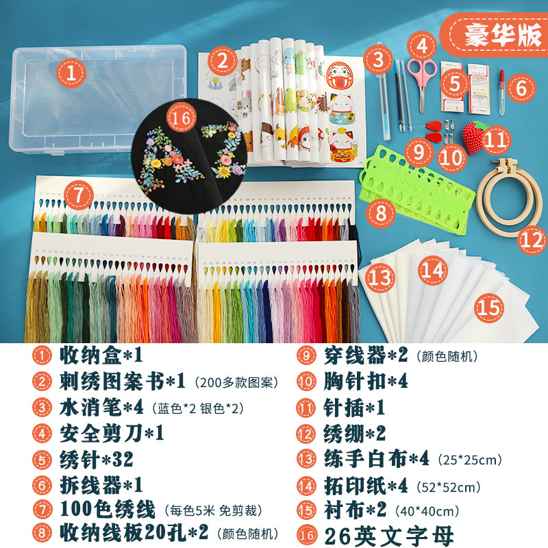 刺绣十字绣diy手工材料包2025年新款字母绣花小件简单送男朋友