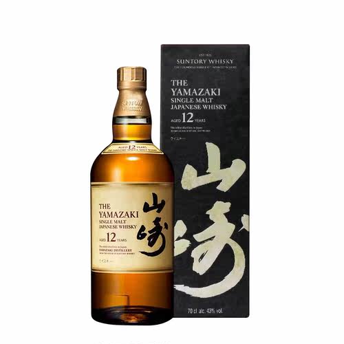 山崎12年单一麦芽威士忌盒装