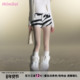 HiimDai 性感实穿 包臀斑马纹毛毛短裤 赫本比例裤 辣妹低腰修身