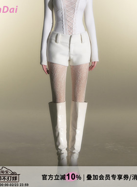 HiimDai 五边形比例裤 低腰毛呢包臀短裤 辣妹直筒热裤 休闲百搭