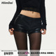 HiimDai 千禧辣妹性感低腰包臀显腿长短裤 王炸单品 mini超短皮裤