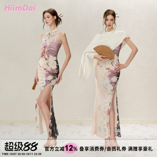 HiimDai新中式辣妹侧开叉旗袍