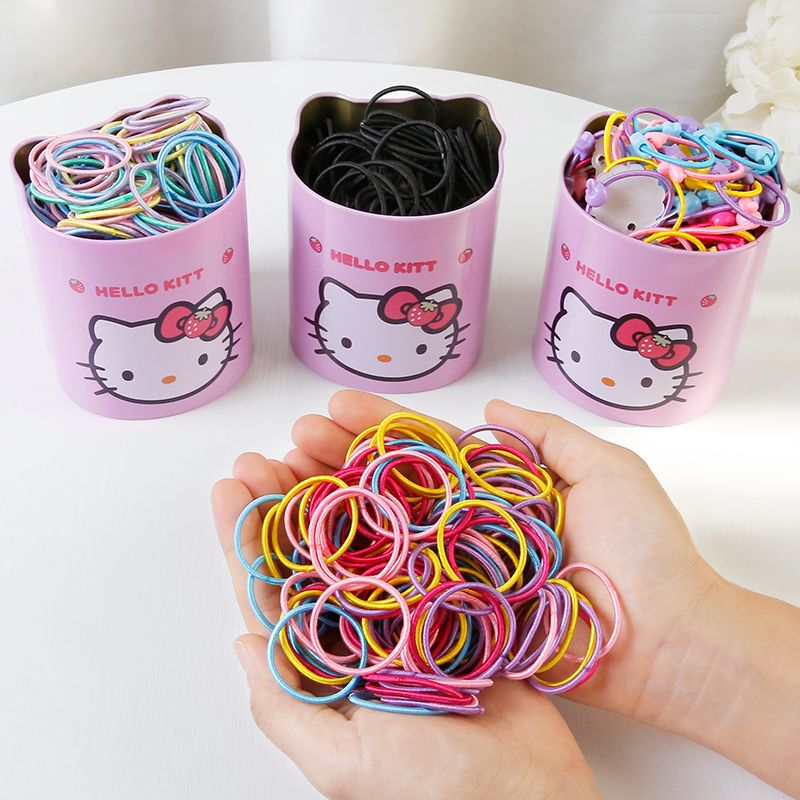 50-400女孩橡皮筋彩色不伤发头绳