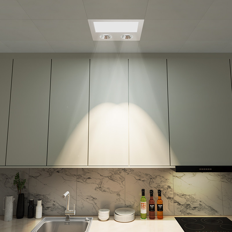 厨房灯集成吊顶led灯平板灯集成吊顶灯吊顶灯嵌入式厨卫灯面板灯