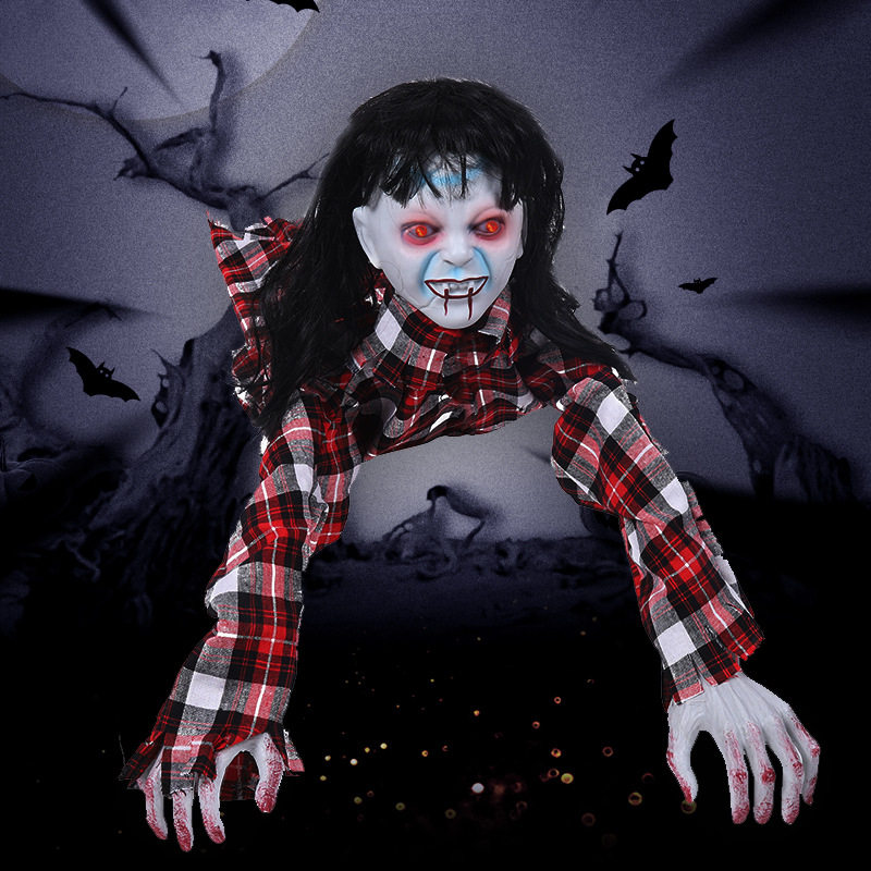 新款Halloween恐怖鬼娃娃场景装