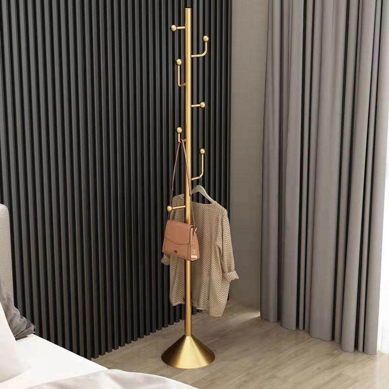 发财树衣架意式轻奢衣架挂衣架落地卧室家用铁艺衣服挂架玄关立式