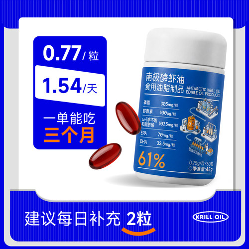 【大雷自营】幽州北客南极磷虾油61型磷脂升级