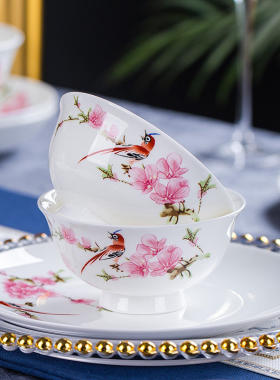 【水点桃花】餐具套装景德