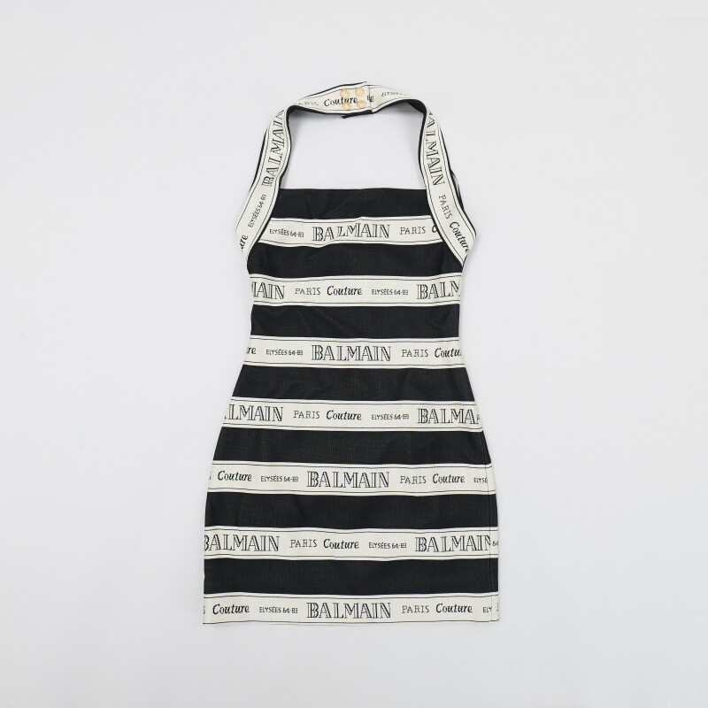 BALMAIN 25秋季女款连衣裙罗纹针织巴尔曼 国内现货 EF1R5088JJ95