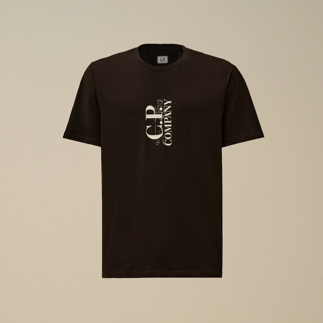 C.P.COMPANY男士纯棉休闲短袖T恤