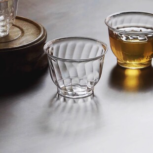 一次性功夫小茶杯高档航空硬塑料品茗杯耐高温喝茶杯子带收纳杯架