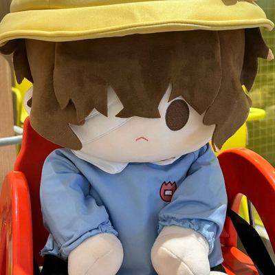 原创文豪野犬同人动漫周边太宰治属性40cm棉花娃娃坐姿毛绒玩偶