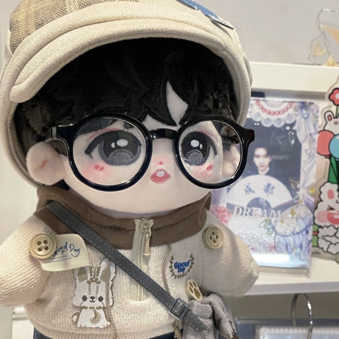 时代少年团贺峻霖属性棉花娃娃20cm可爱毛绒玩偶明星同款周边公仔