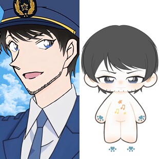 名侦探柯南诸伏景光属性20cm裸娃帅气可爱动漫同人二次元周边换装