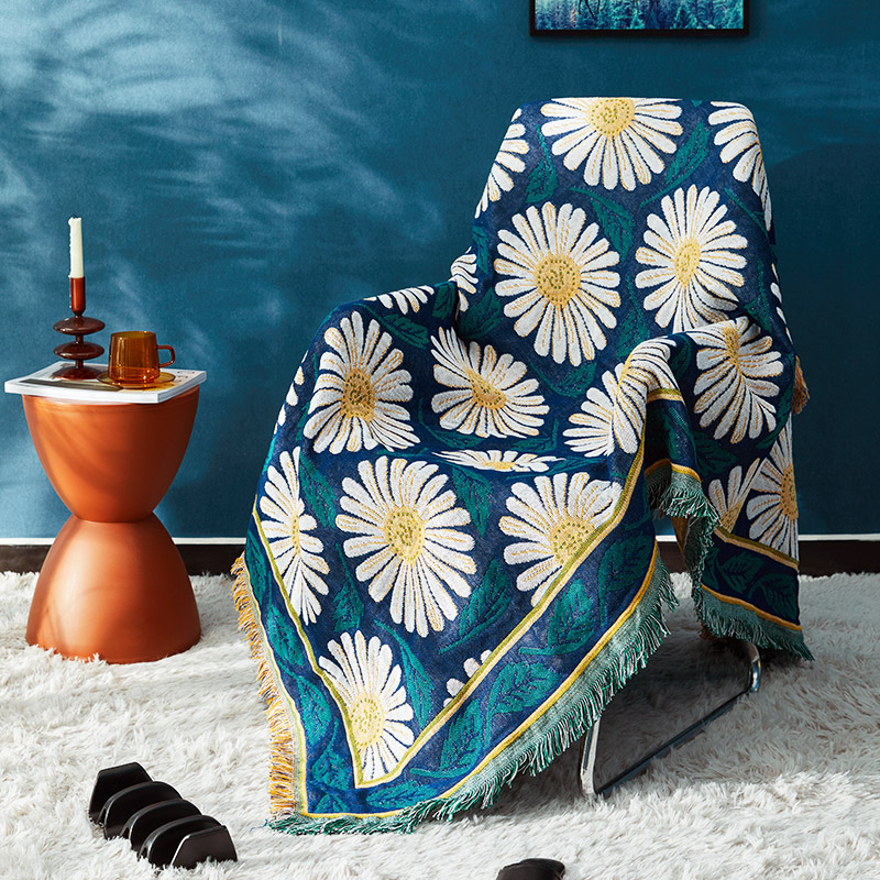 春季田园雏菊毯沙发毯椅子盖布