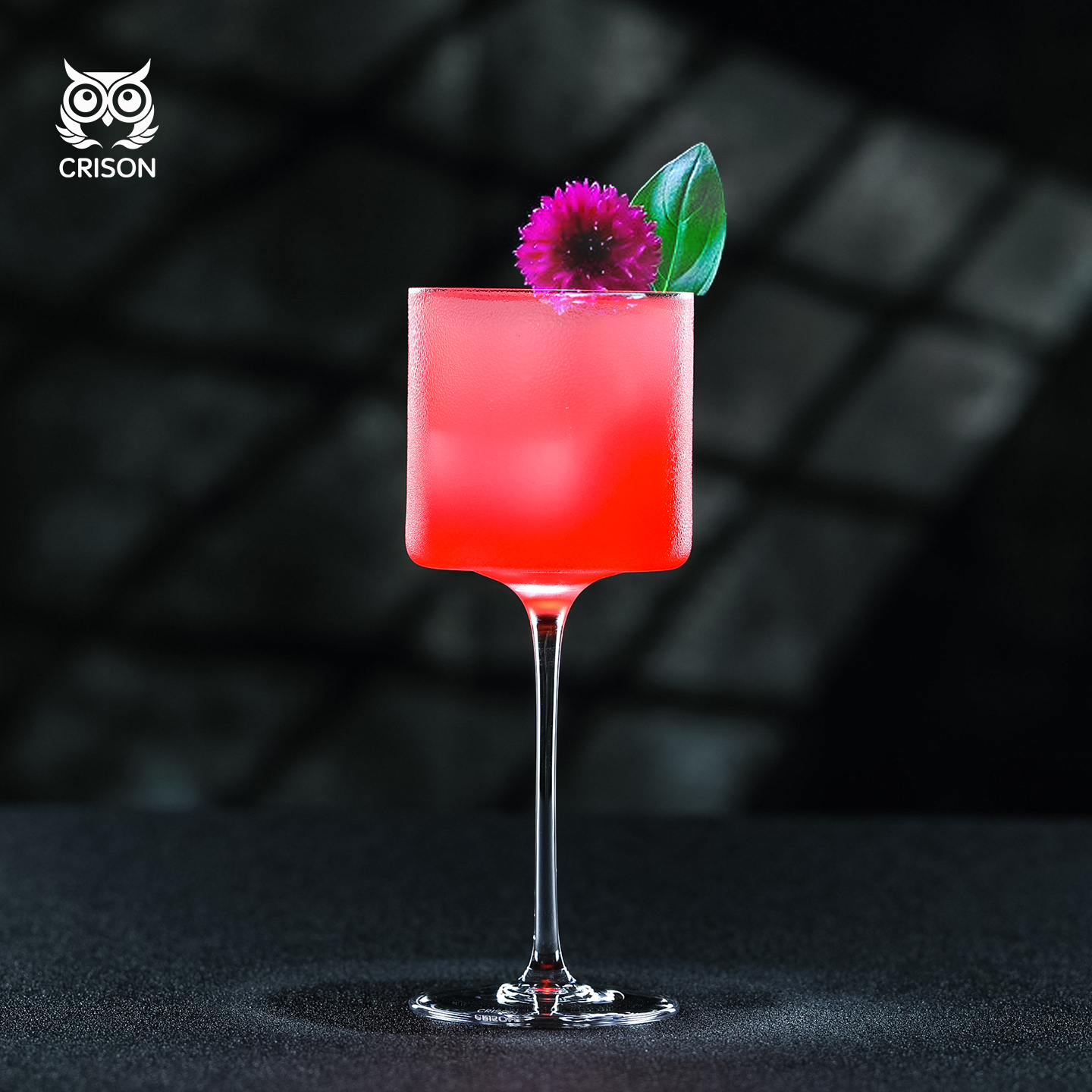 日式水晶高脚鸡尾酒杯