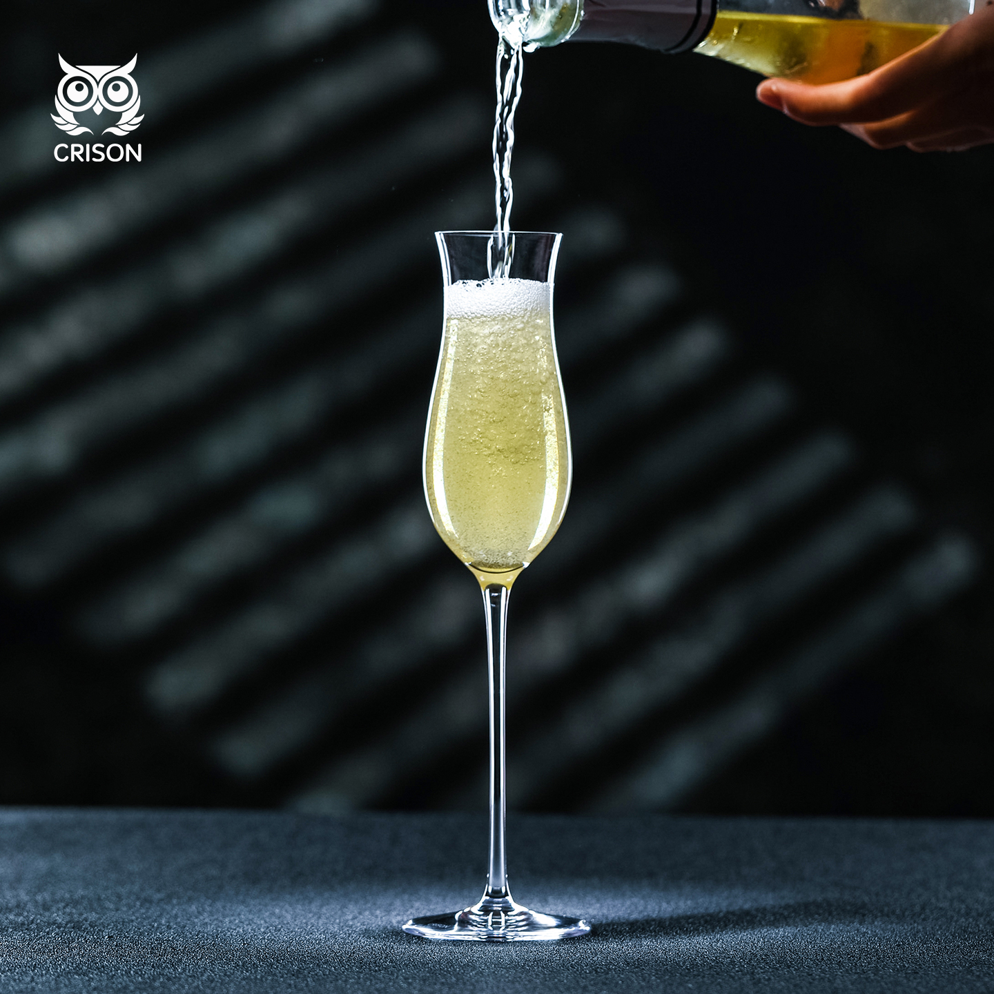 柯瑞森无铅水晶玻璃香槟杯