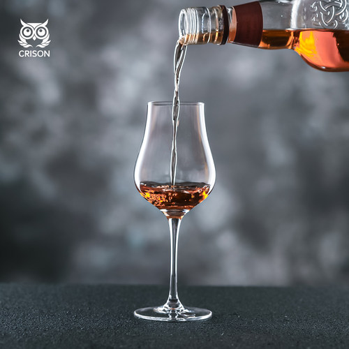 威士忌杯高脚杯水晶玻璃杯品酒