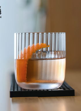 INF02 CRISON无限系列条纹威士忌杯古典杯玻璃水杯鸡尾酒杯高颜值