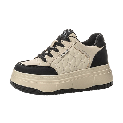 小个子内增高女鞋真皮小白鞋女