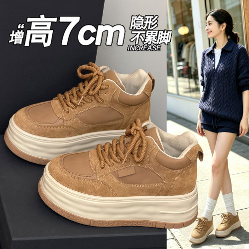 防滑短靴内增高棉鞋女鞋高帮鞋女