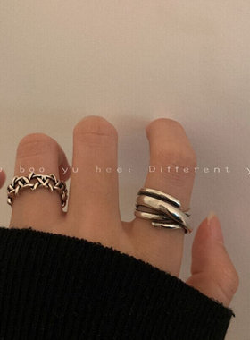 Ring womens hip hop ins mens fashion index finger ring R