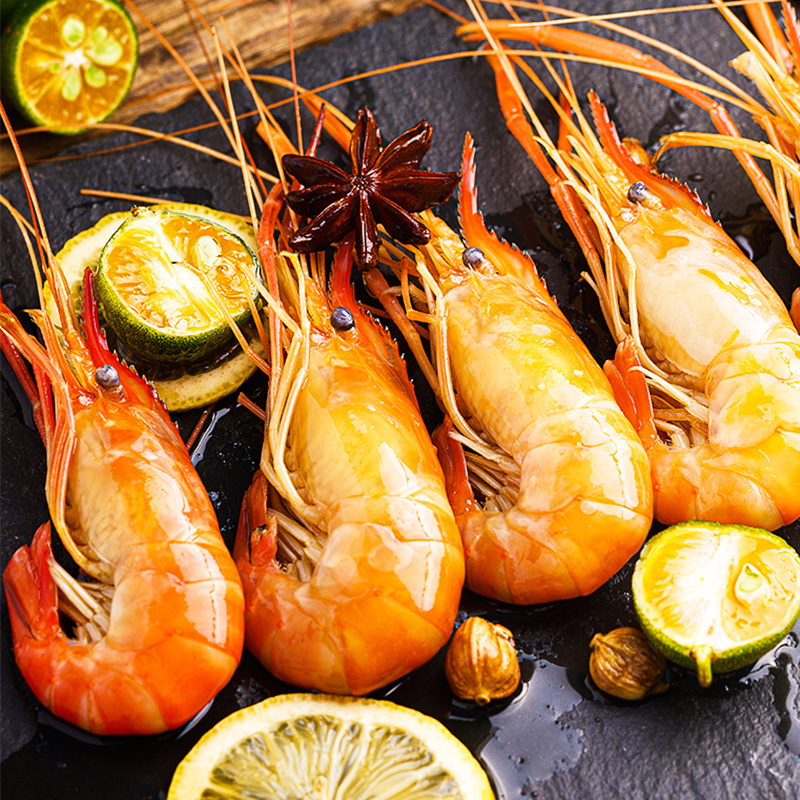 【恒兴恒】熟醉罗氏沼虾|蒜香罗氏沼虾（750g/盒 |750gx2盒 ）