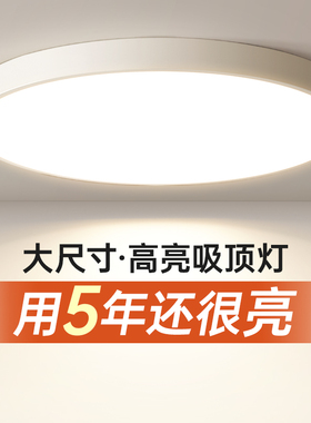 超大尺寸圆形主客厅灯吸顶灯80CM1米直径简约现代大气led超亮灯具