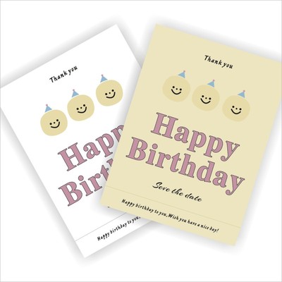 生日快乐礼品装饰用ins风Bithday防水不干胶封口贴C