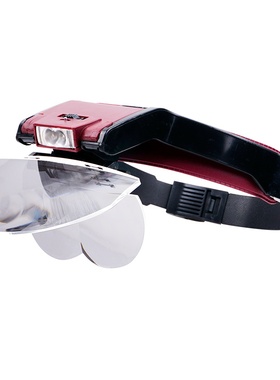 头戴式维修放大镜老人学生阅读lled手机电路板维修光学高清大镜片