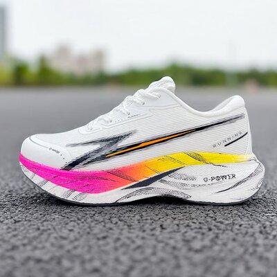 女鞋跑步鞋正品2025秋款运动休闲网面透气防滑跑鞋P253998