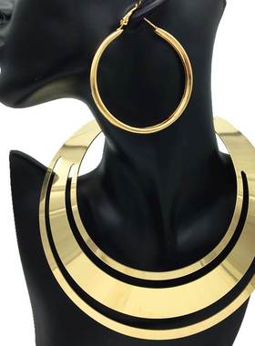 necklace women choker jewelry 欧美流行合金项圈夸张女项链