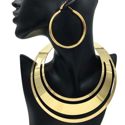 necklace women choker jewelry 欧美流行合金项圈夸张女项链