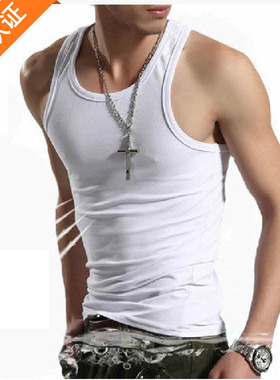 Men Gym Tank Tops Bodybuilding Undershirt Fitness Singlet 男