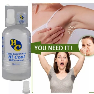 60g Crystal Deodorant Alum Stick Body Underarm Odor Remover