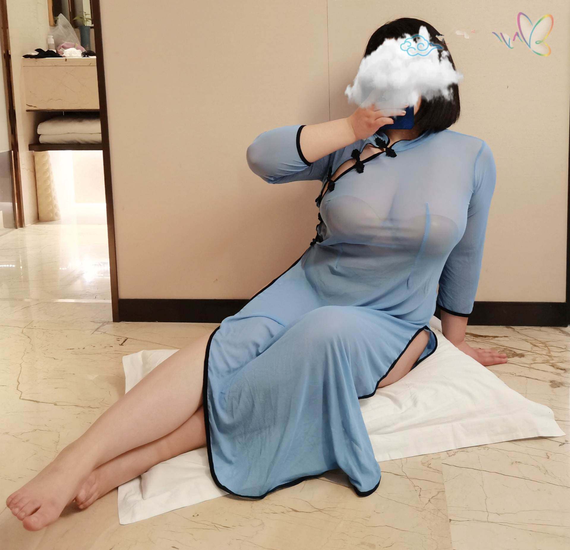 200斤外贸特大码女装速卖通亚马逊欧美风民国性感睡衣旗袍开叉裙