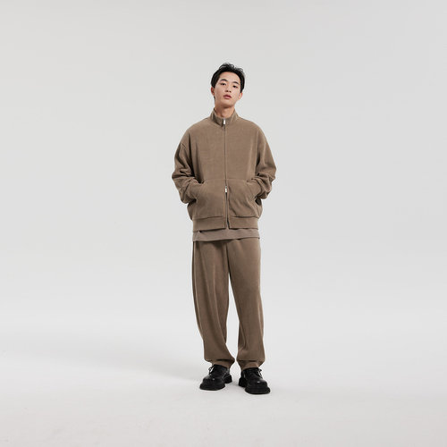 MODE COMMUTER| MC不潮品欧棉绒弯刀型针织长裤