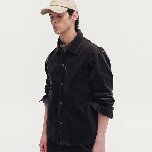 MODE COMMUTER | MC细纹拉毛灯芯绒防风保暖舒适亲肤翻领长袖衬衫