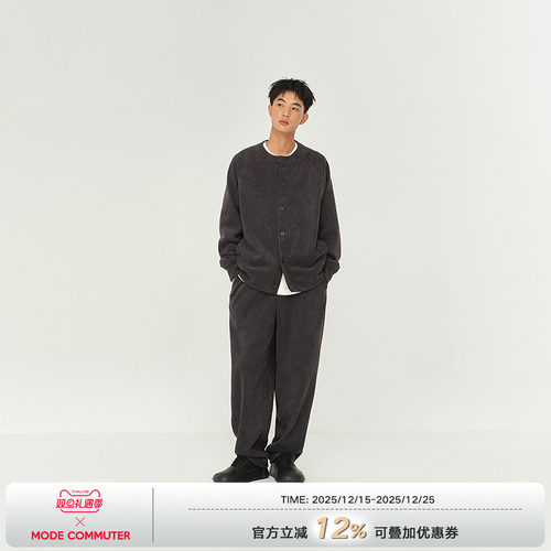 MODE COMMUTER| MC细密柔软保暖针织防风易打理加厚O型针织长裤