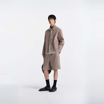 MODE COMMUTER| MC复古水洗时尚翻领水洗长袖牛仔夹克