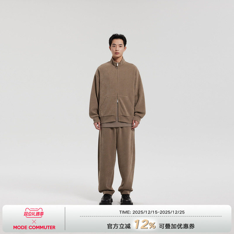 MODE COMMUTER| MC不潮品欧棉绒开襟立领卫衣