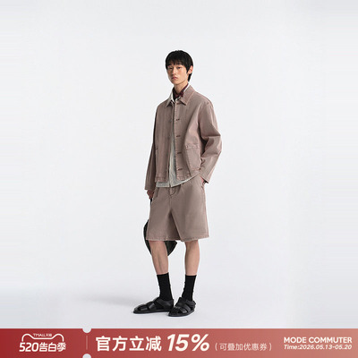 MODE COMMUTER| MC复古水洗时尚翻领水洗长袖牛仔夹克