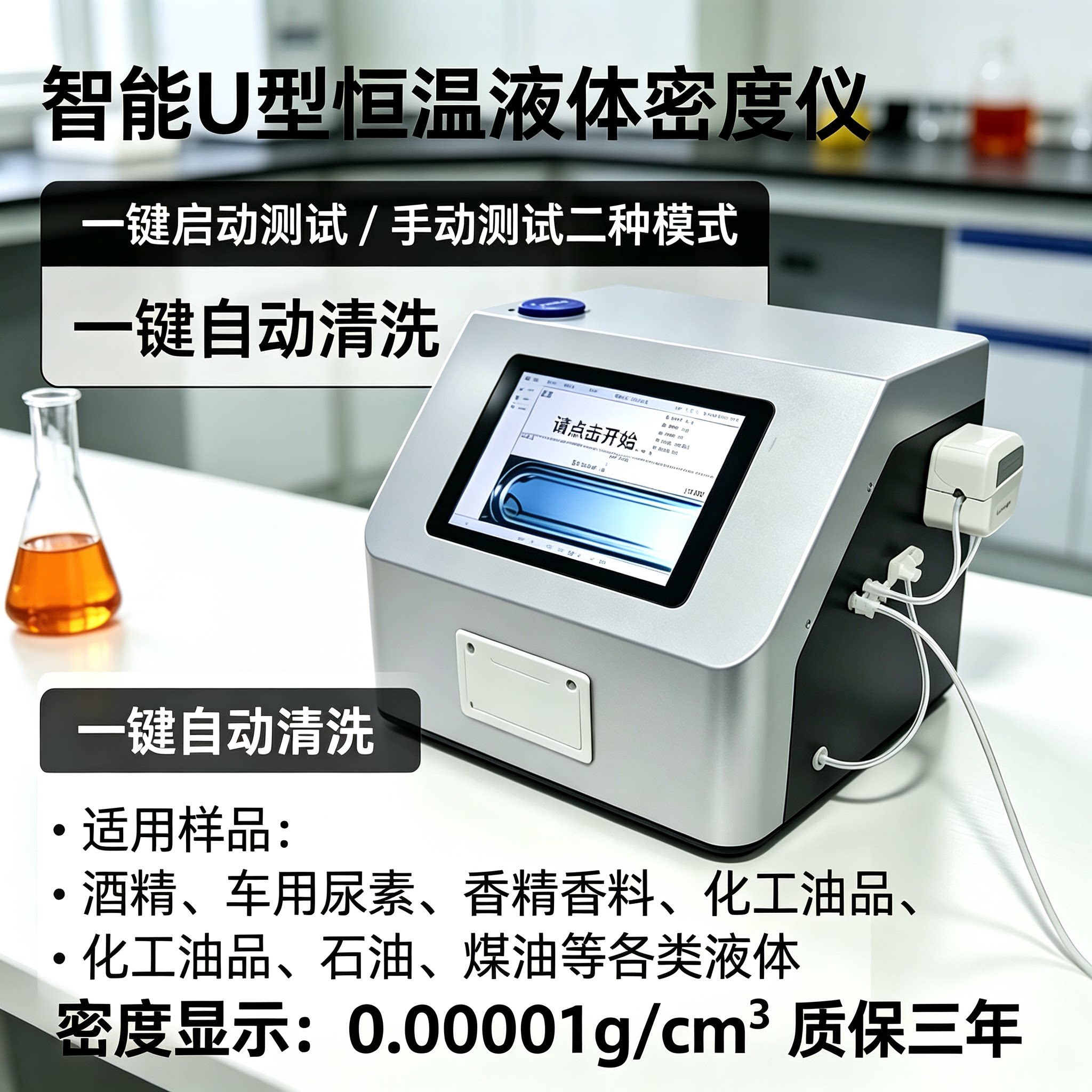 高精度U型恒温液体密度计