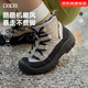 papa爬爬冬儿童鞋 子户外防滑山系雪地靴机能风透气女童男童运动鞋