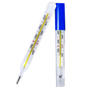 三山水银体温计婴儿宝宝家用精准医用大刻度腋下式专用电子体温计